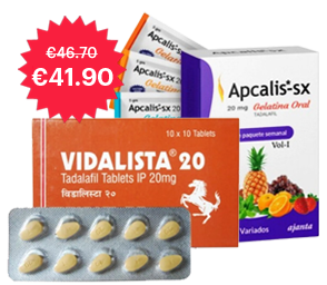 Vidalista 20mg x 20 tabletten +
Apcalis Oral Jelly x 7 zakjes